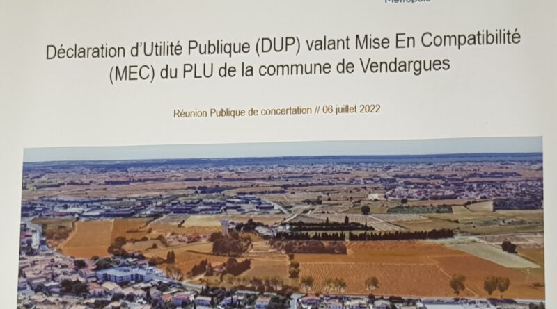 ZAC de Meyrargues  – Compte-rendu de la Réunion publique du 6 juillet 2022